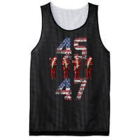 Trump Dance 45 47 American Flag Trump Xmas Pajamas Holiday Mesh Reversible Basketball Jersey Tank