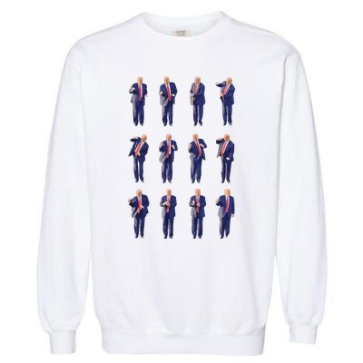 Trump Dance 4547 Dance Trump Fix America Again 2024 Garment-Dyed Sweatshirt