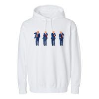 Trump Dance 4th Of July Trump 2024 Garment-Dyed Fleece Hoodie