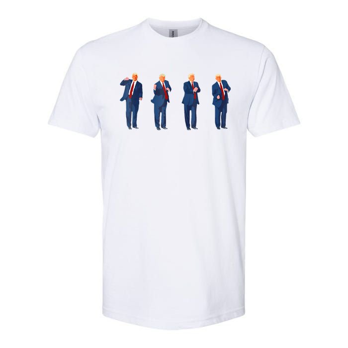 Trump Dance 4th Of July Trump 2024 Softstyle CVC T-Shirt