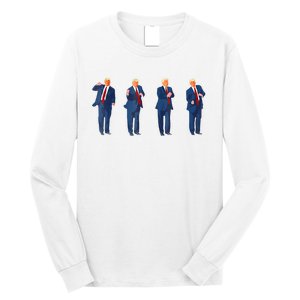 Trump Dance 4th Of July Trump 2024 Long Sleeve Shirt