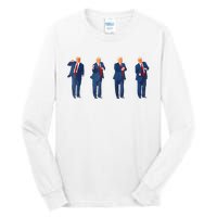 Trump Dance 4th Of July Trump 2024 Tall Long Sleeve T-Shirt