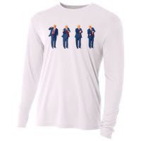 Trump Dance 4th Of July Trump 2024 Cooling Performance Long Sleeve Crew