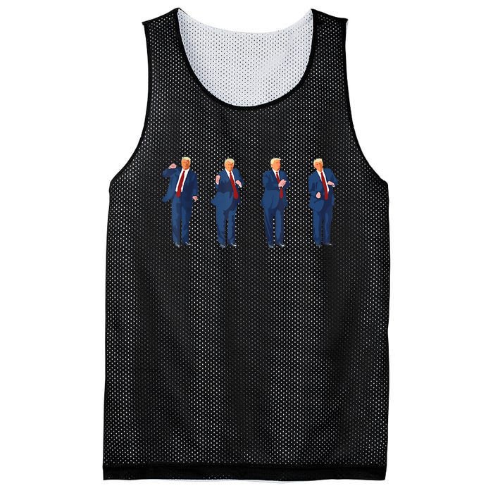 Trump Dance 4th Of July Trump 2024 Mesh Reversible Basketball Jersey Tank