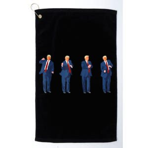 Trump Dance 4th Of July Trump 2024 Platinum Collection Golf Towel