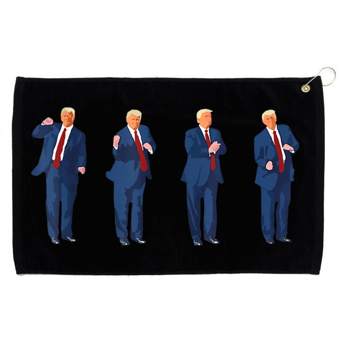 Trump Dance 4th Of July Trump 2024 Grommeted Golf Towel