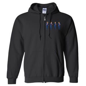 Trump Dance 4th Of July Trump 2024 Full Zip Hoodie