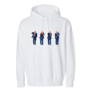 Trump Dance 4th Of July Trump 2024 Garment-Dyed Fleece Hoodie