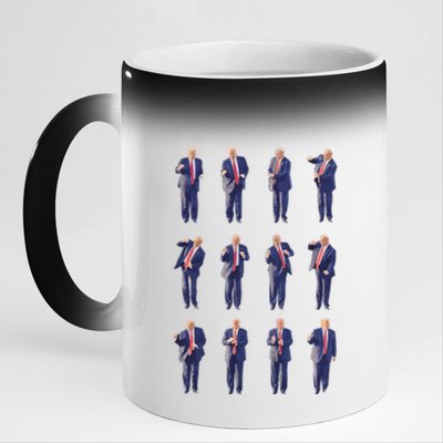 Trump Dance 4547 Dance Trump Fix America Again 2024 Great Gift 11oz Black Color Changing Mug