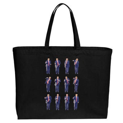 Trump Dance 4547 Dance Trump Fix America Again 2024 Great Gift Cotton Canvas Jumbo Tote