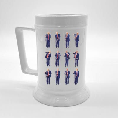 Trump Dance 4547 Dance Trump Fix America Again 2024 Great Gift Beer Stein