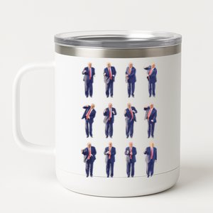 Trump Dance 4547 Dance Trump Fix America Again 2024 Great Gift 12 oz Stainless Steel Tumbler Cup