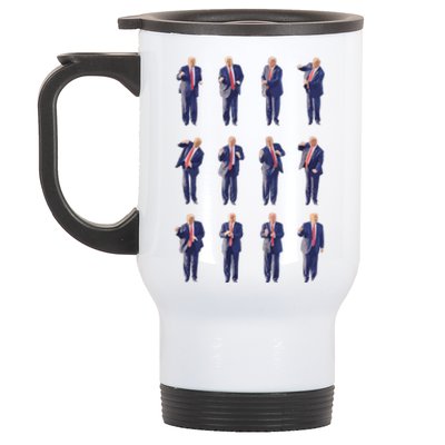 Trump Dance 4547 Dance Trump Fix America Again 2024 Great Gift Stainless Steel Travel Mug