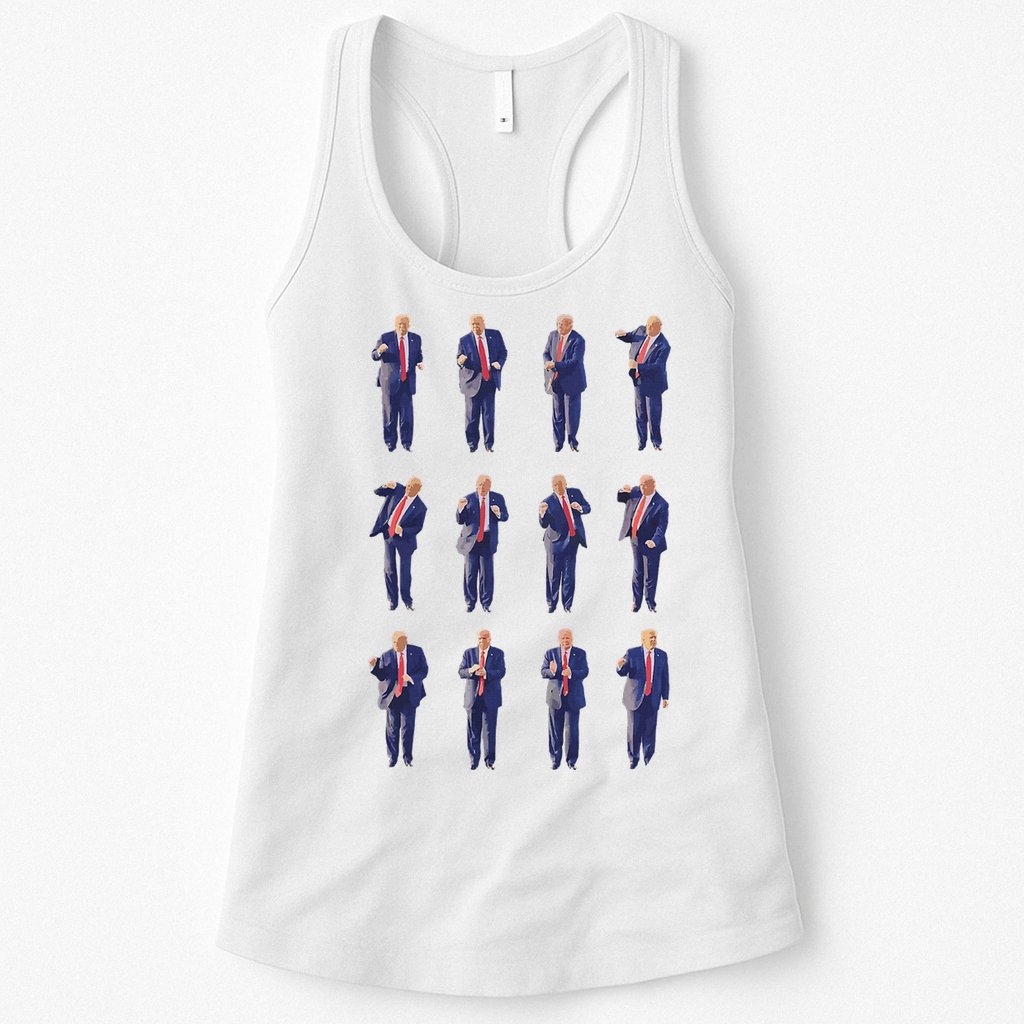 Trump Dance 45/47 Fix America Again 2024 Design Womens Tank Top