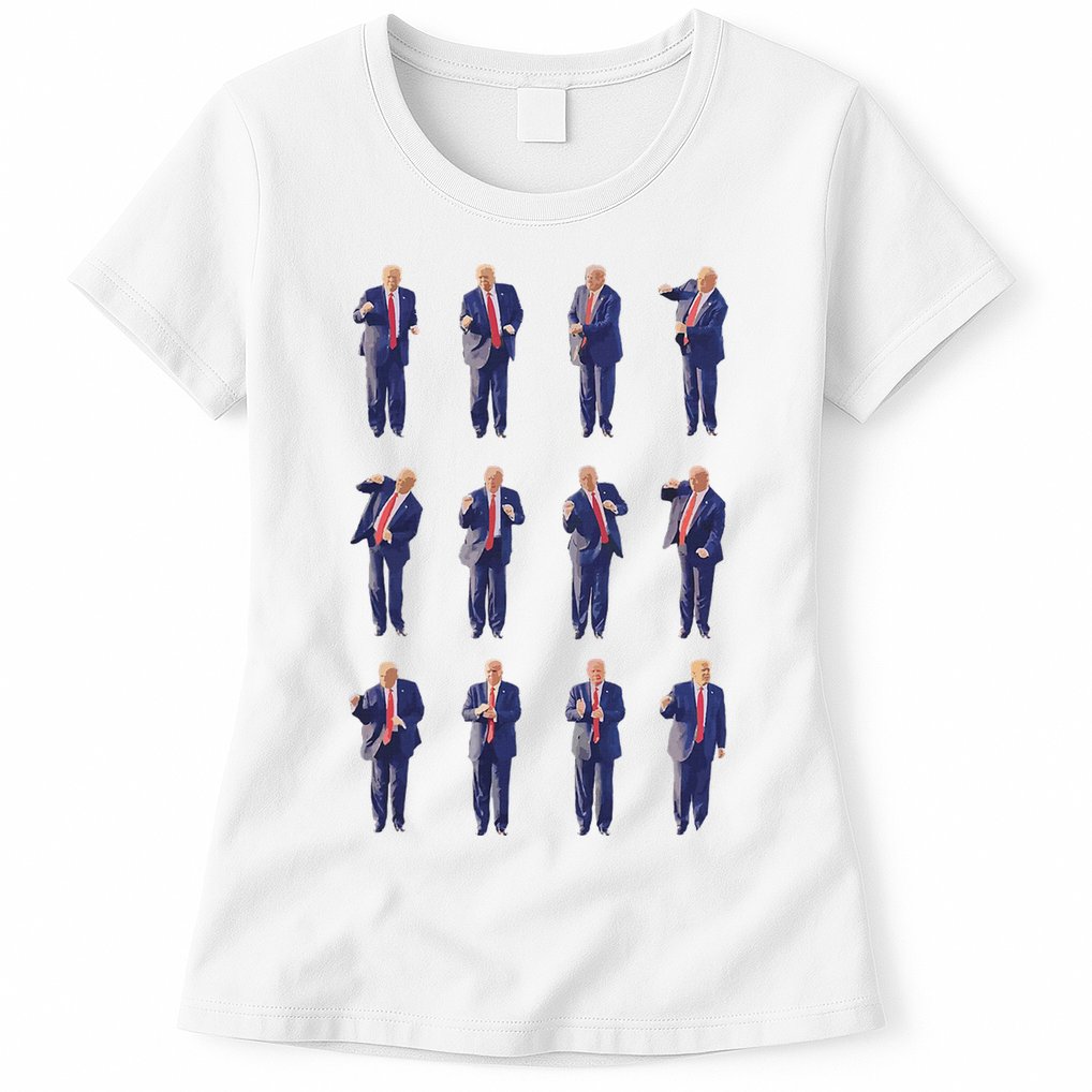 Trump Dance 45/47 Fix America Again 2024 Design Womens T-Shirt