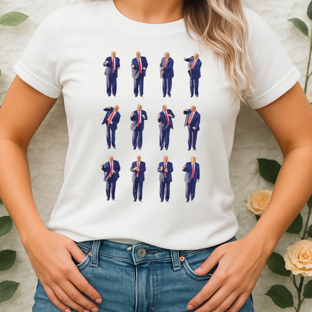 Trump Dance 45/47 Fix America Again 2024 Design Womens T-Shirt