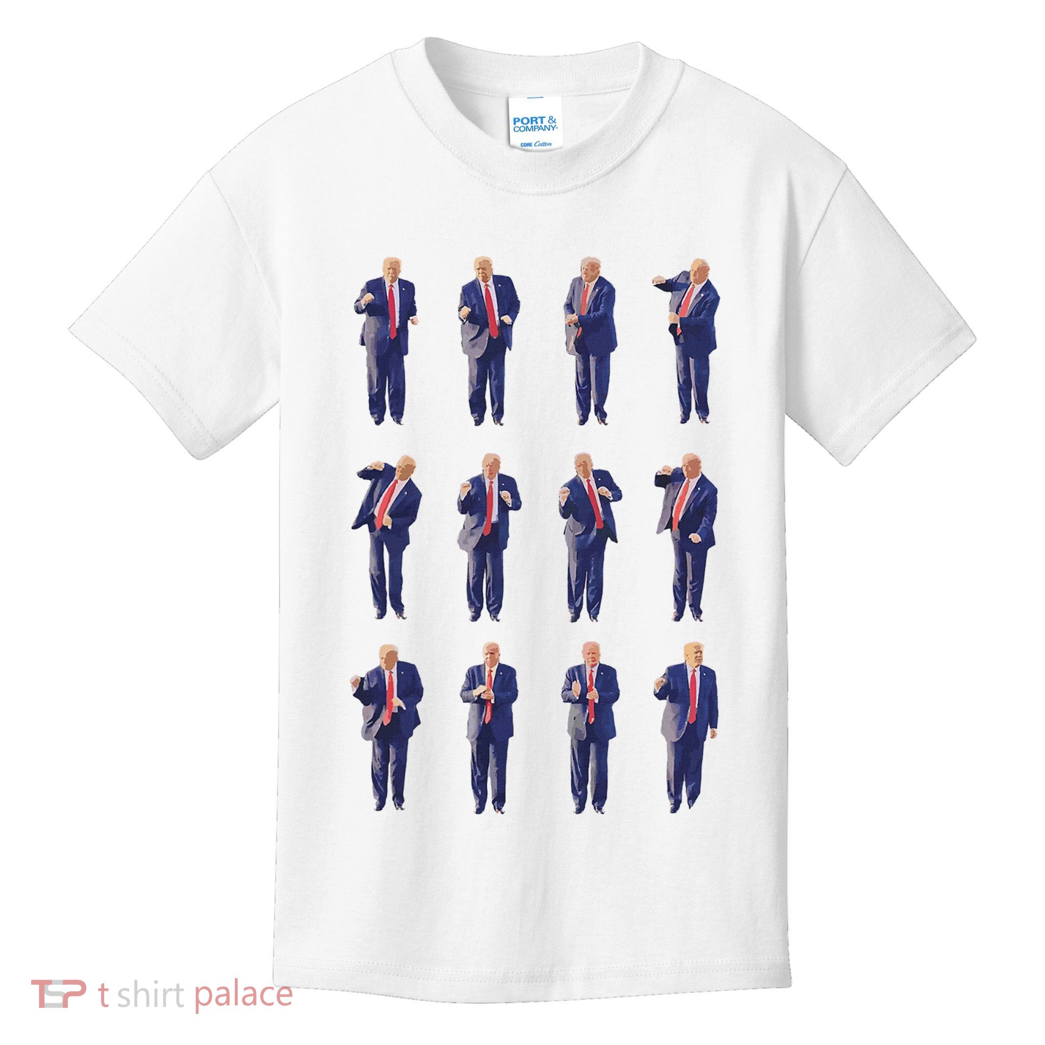 Trump Dance 45/47 Fix America Again 2024 Design Kids T-Shirt