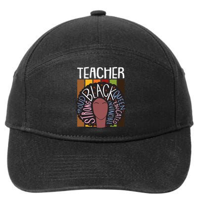 Thanksgiving Day Afro Queen Celebrating Black History 7-Panel Snapback Hat