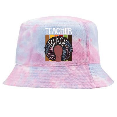 Thanksgiving Day Afro Queen Celebrating Black History Tie-Dyed Bucket Hat