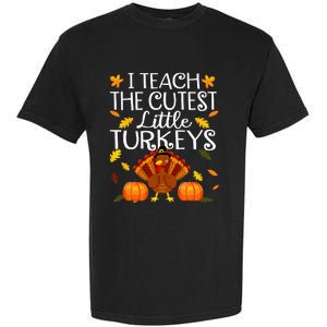 Thanksgiving Day Adorable Turkey Teaching for Educators Garment-Dyed Heavyweight T-Shirt