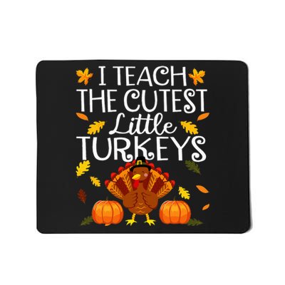 Thanksgiving Day Adorable Turkey Teaching for Educators Mousepad