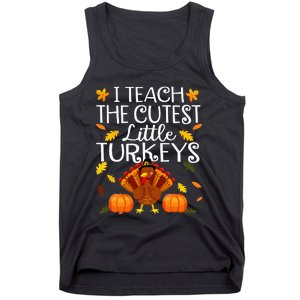 Thanksgiving Day Adorable Turkey Teaching for Educators Tank Top