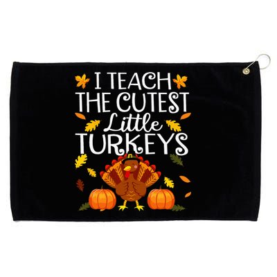 Thanksgiving Day Adorable Turkey Teaching for Educators Grommeted Golf Towel