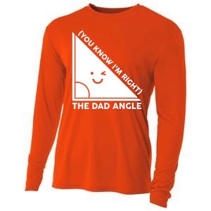 The Dad Angle You Know I'm Right Matching Family Shirts Cooling Performance Long Sleeve Crew