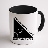 The Dad Angle You Know I'm Right Matching Family Shirts Mug