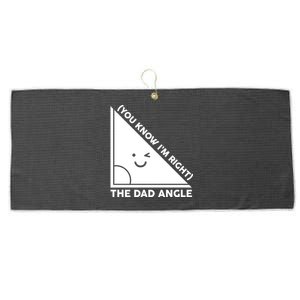 The Dad Angle You Know I'm Right Matching Family Shirts Large Microfiber Waffle Golf Towel