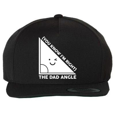 The Dad Angle You Know I'm Right Matching Family Shirts Wool Snapback Cap