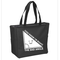 The Dad Angle You Know I'm Right Matching Family Shirts Zip Tote Bag