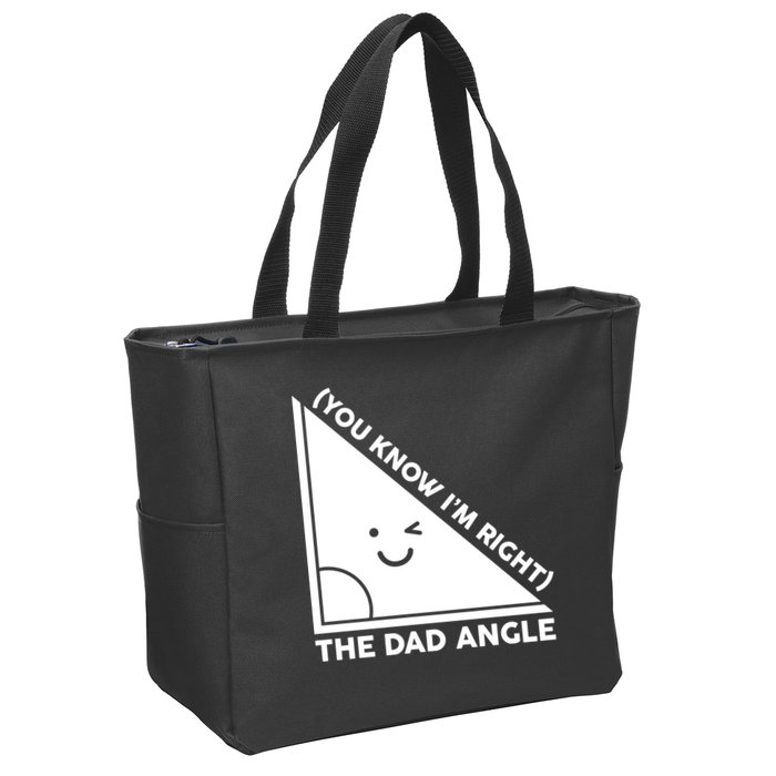 The Dad Angle You Know I'm Right Matching Family Shirts Zip Tote Bag