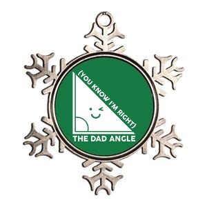 The Dad Angle You Know I'm Right Matching Family Shirts Metallic Star Ornament