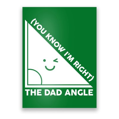The Dad Angle You Know I'm Right Matching Family Shirts Poster