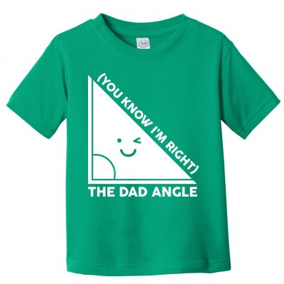 The Dad Angle You Know I'm Right Matching Family Shirts Toddler T-Shirt