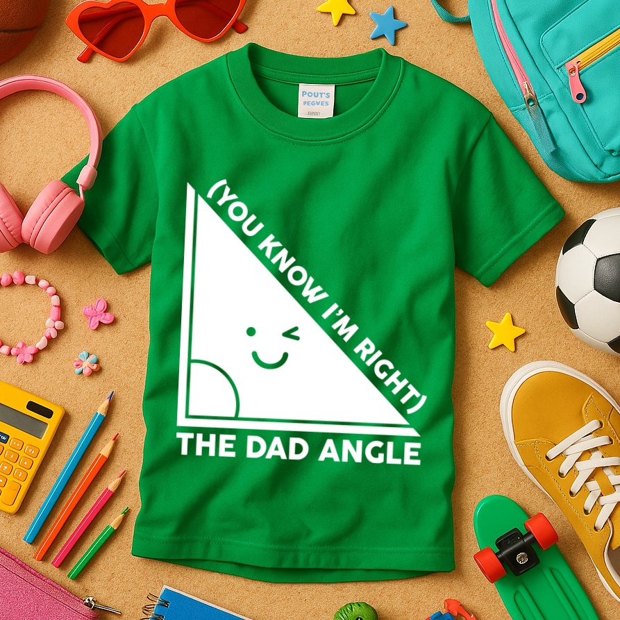 The Dad Angle You Know I'm Right Matching Family Shirts Kids T-Shirt