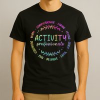 Tie Dye Activity Professionals Assistant Squad Team Week T-Shirt