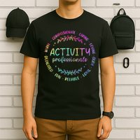 Tie Dye Activity Professionals Assistant Squad Team Week T-Shirt