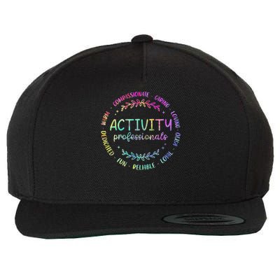 Tie Dye Activity Professionals Assistant Squad Team Week Wool Snapback Cap