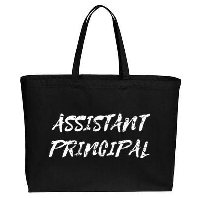 Teacher's Day Appreciation Funny Assistant Principal Gift Cotton Canvas Jumbo Tote