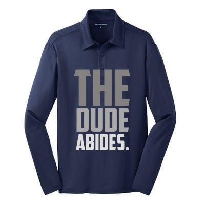 The Dude Abides Silk Touch Performance Long Sleeve Polo