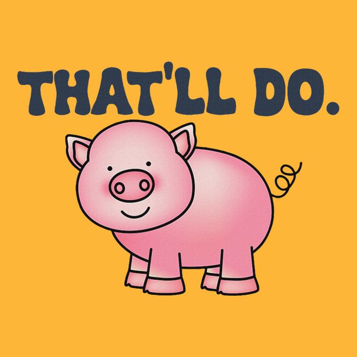 ThatLl Do Awesome Farm Pig Design Pom Pom 12in Knit Beanie