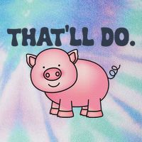 ThatLl Do Awesome Farm Pig Design Legacy Tie Dye Trucker Hat