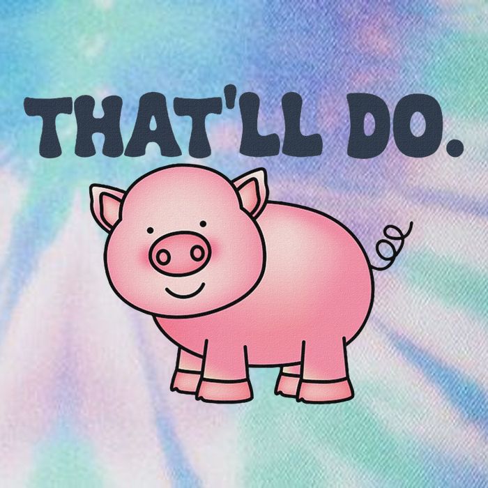 ThatLl Do Awesome Farm Pig Design Legacy Tie Dye Trucker Hat