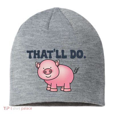ThatLl Do Awesome Farm Pig Design Sustainable Beanie