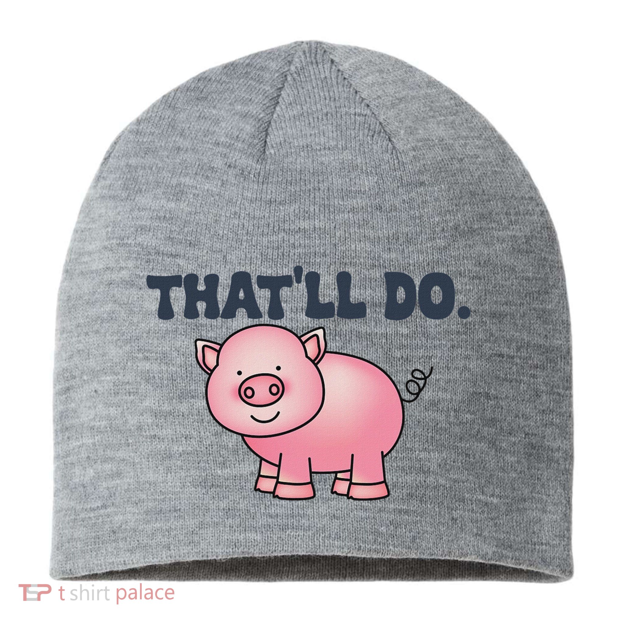 ThatLl Do Awesome Farm Pig Design Sustainable Beanie