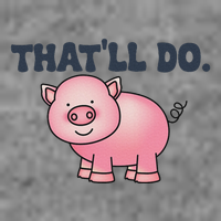 ThatLl Do Awesome Farm Pig Design Tall Sweatshirt