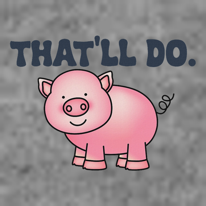 ThatLl Do Awesome Farm Pig Design Tall Sweatshirt