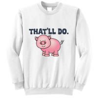 ThatLl Do Awesome Farm Pig Design Sweatshirt